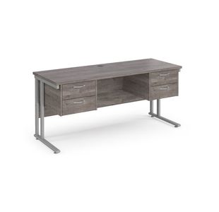 Maestro 25 Cant 600Mm Deep Desk 2X2D Ped