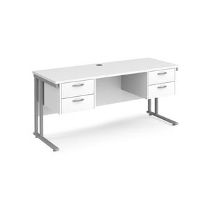 Maestro 25 Cant 600Mm Deep Desk 2X2D Ped