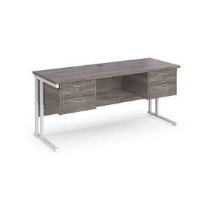 Maestro 25 Cant 600Mm Deep Desk 2X2D Ped