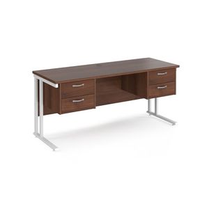 Maestro 25 Cant 600Mm Deep Desk 2X2D Ped