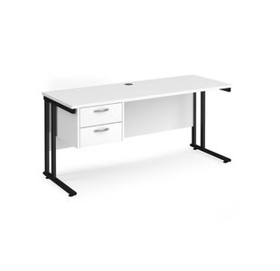 Maestro 25 Cant 600Mm Desk 2 Drawer Ped