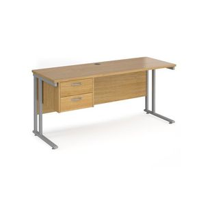 Maestro 25 Cant 600Mm Desk 2 Drawer Ped