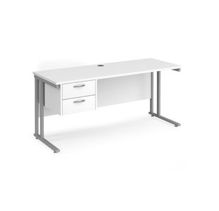 Maestro 25 Cant 600Mm Desk 2 Drawer Ped