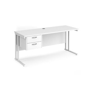 Maestro 25 Cant 600Mm Desk 2 Drawer Ped