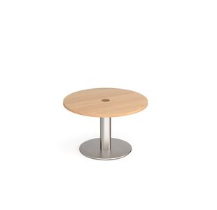 Monza circular power ready coffee table