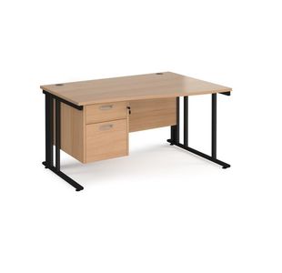 Maestro 25 Cable Man Rh Wave Desk 2D Ped