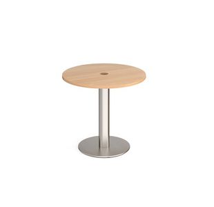 Monza Circular Power Ready Dining Table