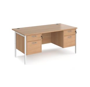 Maestro 25 H-Frame 800Mm Desk 2X2D Ped