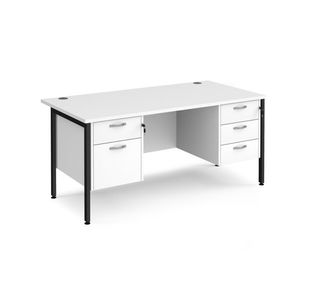 Maestro 25 H-Frame 800Mm Desk 2X2D Ped