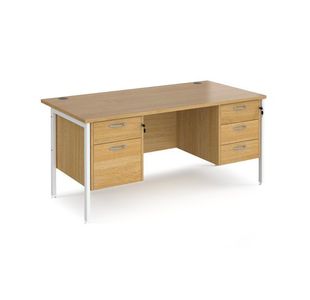 Maestro 25 H-Frame 800Mm Desk 2X2D Ped