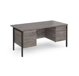 Maestro 25 H-Frame 800Mm Desk 2X3D Ped