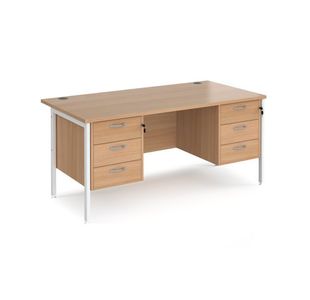 Maestro 25 H-Frame 800Mm Desk 2X3D Ped