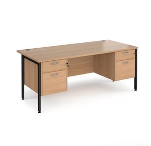 Maestro 25 H-Frame 800Mm Desk 2X2D Ped