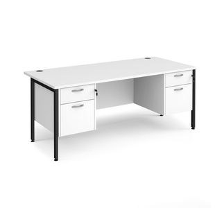 Maestro 25 H-Frame 800Mm Desk 2X2D Ped