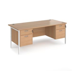 Maestro 25 H-Frame 800Mm Desk 2X2D Ped