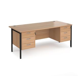 Maestro 25 H-Frame 800Mm Desk 2X3D Ped