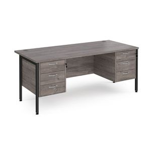 Maestro 25 H-Frame 800Mm Desk 2X3D Ped