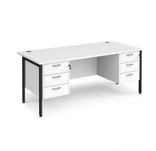 Maestro 25 H-Frame 800Mm Desk 2X3D Ped