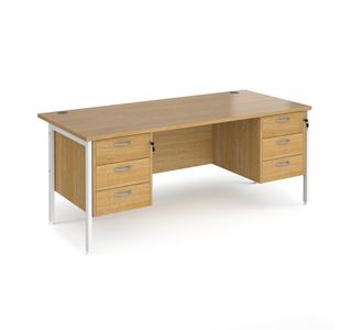 Maestro 25 H-Frame 800Mm Desk 2X3D Ped