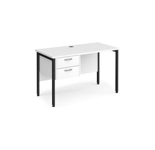 Maestro 25 H-Frame 600Mm Desk 2D Ped