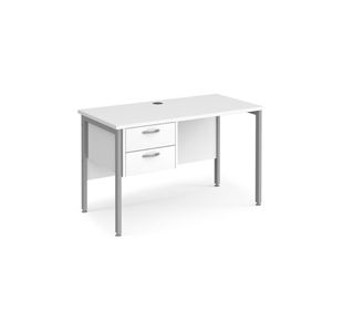 Maestro 25 H-Frame 600Mm Desk 2D Ped