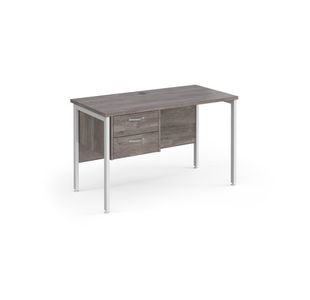 Maestro 25 H-Frame 600Mm Desk 2D Ped