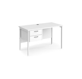 Maestro 25 H-Frame 600Mm Desk 2D Ped