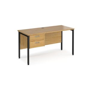 Maestro 25 H-Frame 600Mm Desk 2D Ped