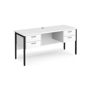 Maestro 25 H-Frame 600Mm Desk 2X2D Ped