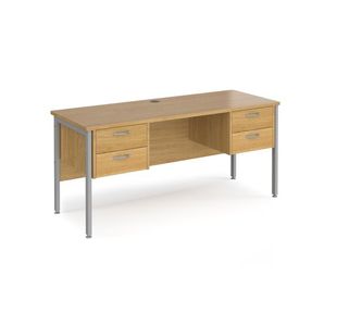 Maestro 25 H-Frame 600Mm Desk 2X2D Ped