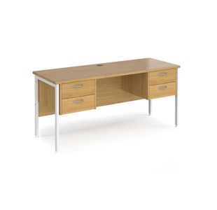 Maestro 25 H-Frame 600Mm Desk 2X2D Ped