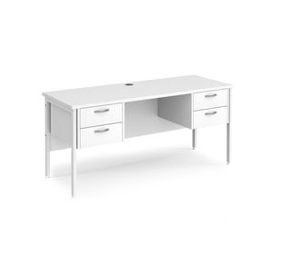 Maestro 25 H-Frame 600Mm Desk 2X2D Ped