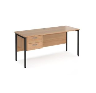 Maestro 25 H-Frame 600Mm Desk 2D Ped