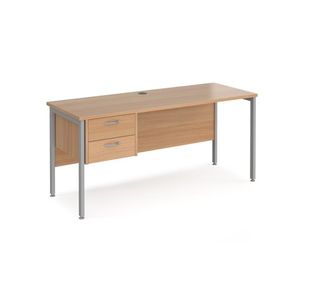 Maestro 25 H-Frame 600Mm Desk 2D Ped