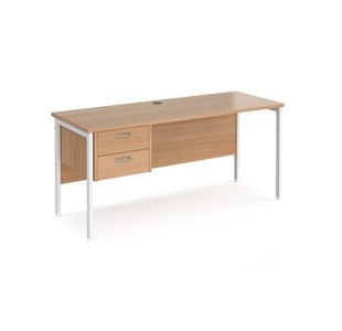 Maestro 25 H-Frame 600Mm Desk 2D Ped