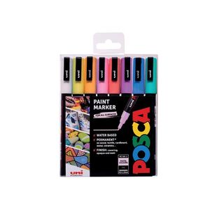 Posca PC-3M Paint Mkr Pastel Ast Pk8