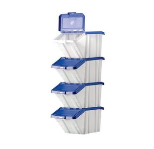 Barton Mf Storage Bins Blu Lids Pk4