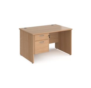 Maestro 25 panel end 800mm desk 2d ped