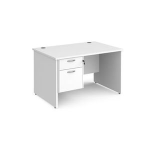 Maestro 25 panel end 800mm desk 2d ped