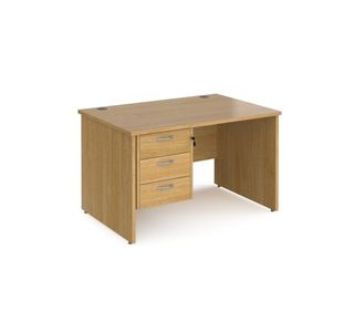 Maestro 25 panel end 800mm desk 3d ped