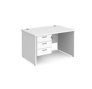 Maestro 25 panel end 800mm desk 3d ped