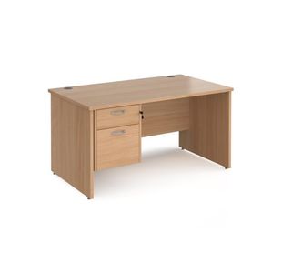 Maestro 25 panel end 800mm desk 2d ped