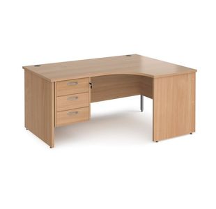 Maestro 25 panel end rh erg desk 3d ped