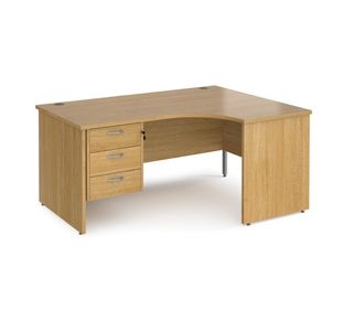 Maestro 25 panel end rh erg desk 3d ped