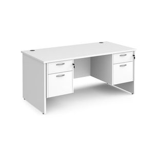 Maestro 25 panel end 800mm desk 2x2d ped