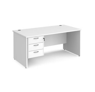 Maestro 25 panel end 800mm desk 3d ped