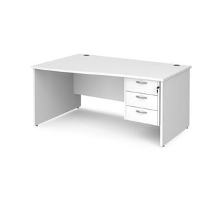 Maestro 25 panel end lh wave desk 3d ped