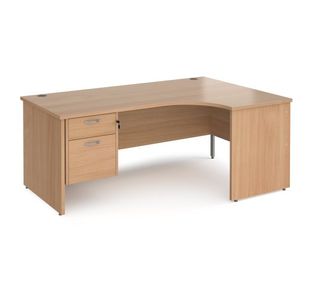 Maestro 25 panel end rh erg desk 2d ped