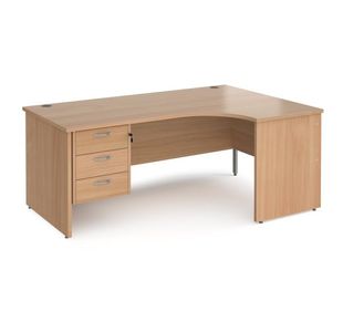 Maestro 25 panel end rh erg desk 3d ped