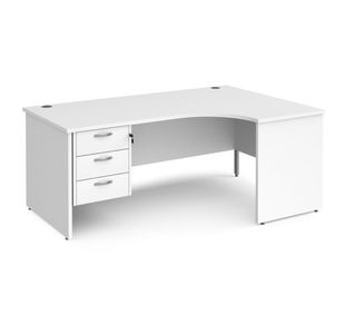 Maestro 25 panel end rh erg desk 3d ped